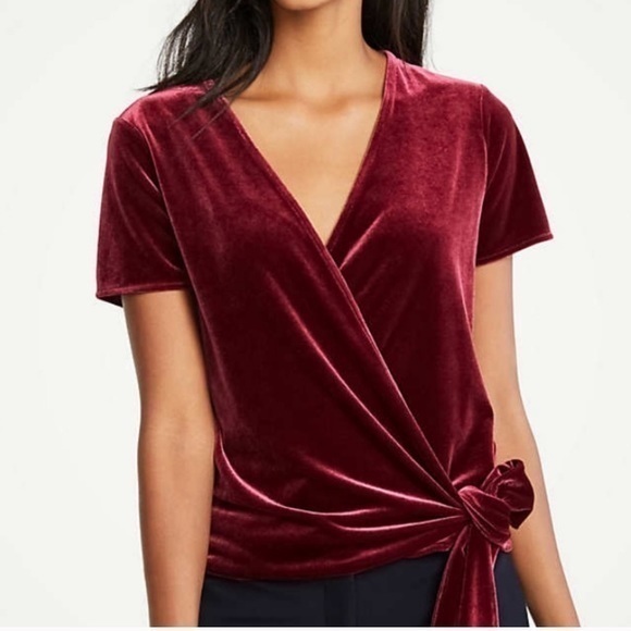 Ann Taylor Tops - Velvet wrap top
